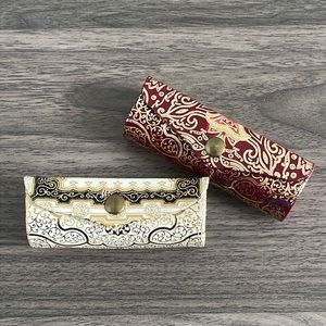 Vintage Italian Genuine Leather Lipstick Holder